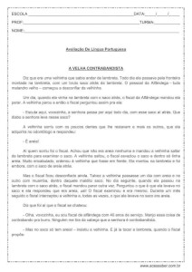 Avaliação de Língua Portuguesa (Interpretação de texto) - 5º Ano