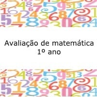Avaliação de matemática - 1º ano