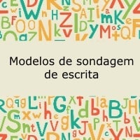 Modelos de sondagem de escrita