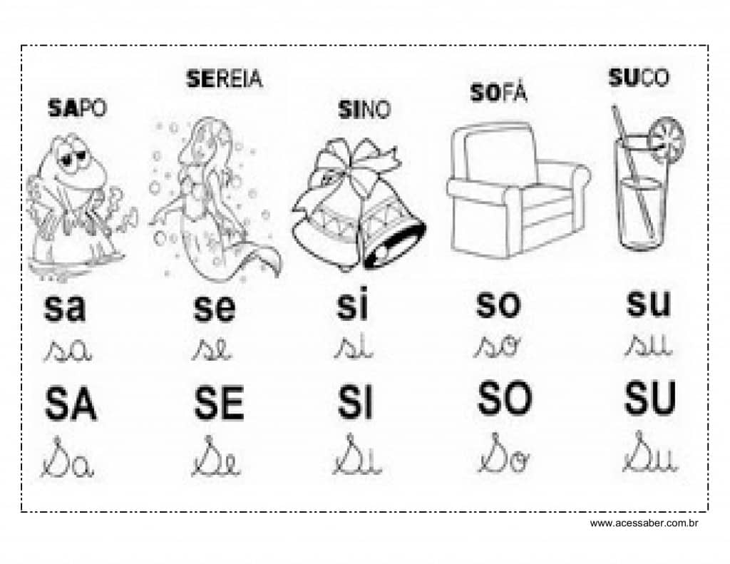silabário de parede s silabário de parede S