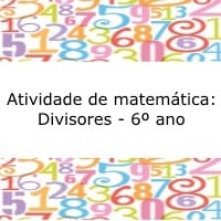 Atividade de matemática: Divisores - 6º ano