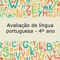 Avaliação de língua portuguesa - 4º ano