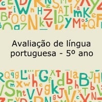 Avaliação de língua portuguesa - 5º ano