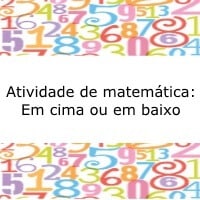 Atividade de matemática: Em cima ou em baixo