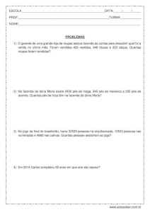 atividade de matemática