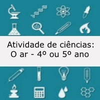 Atividade de ciências: O ar - 4º ou 5º ano
