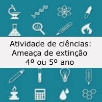 Atividade de ciências: Ameaça de extinção - 4º ou 5º ano