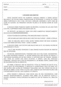 Interpretação de texto: A invasão dos insetos - 4º ou 5º ano