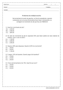Atividade de matemática: problemas de porcentagem - 4º ou 5º ano
