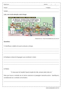 Interpretação de texto: Caos na saúde pública - 1º ano do Ensino Médio