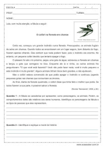 Interpretação de texto: O colibri na floresta em chamas - 6º ano