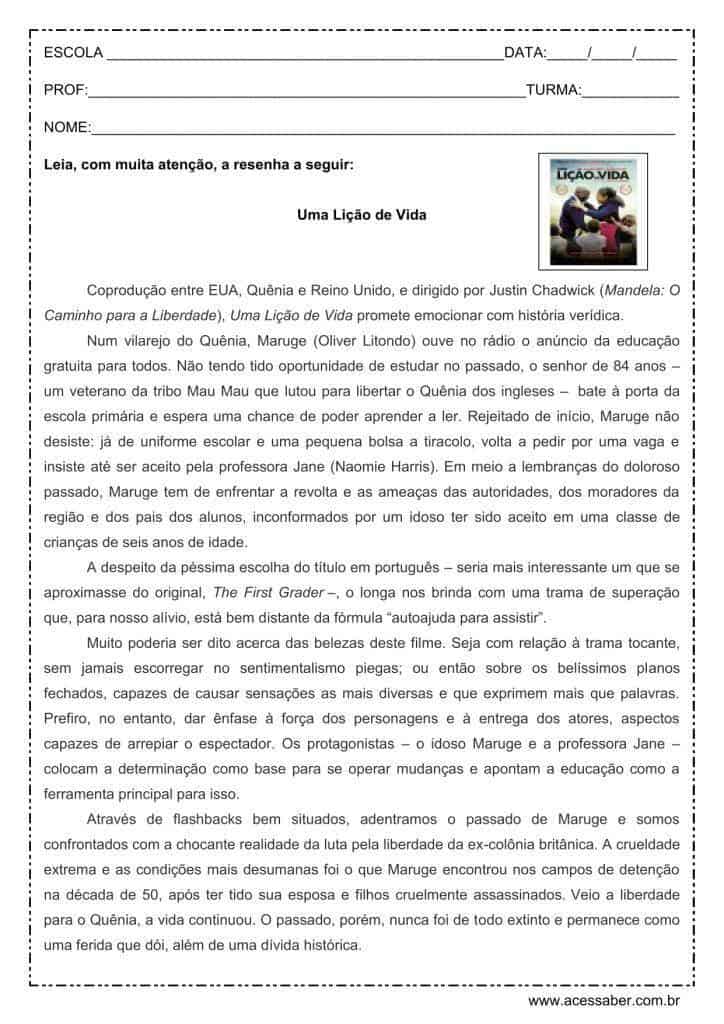 Resumo resenha Resumo resenha