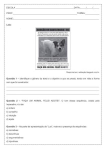 Interpretação de texto: Campanha Publicitária - 6º ano