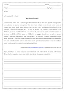 Atividade de língua portuguesa - ortografia - 6º ano