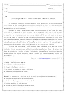Atividade de língua portuguesa: Período Simples e Composto - 1º ano do ensino médio