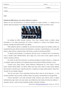 Atividade de língua portuguesa: Prefixos - 9º ano