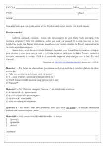 Atividade de língua portuguesa: sobre reticências - 7º ano