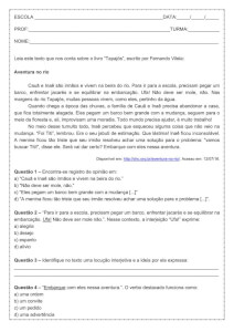 Atividade de língua portuguesa: Interjeição - 6º ano