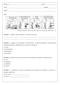 Atividade de língua portuguesa: Predicativo do sujeito - 8º ano