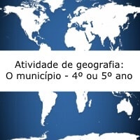 Atividade de geografia: A politica do municipio - 4º ou 5º ano