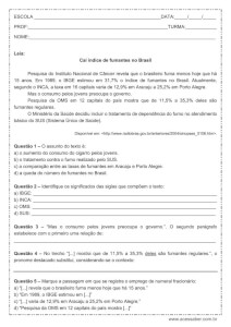 Atividade de língua portuguesa: Siglas - 8º ano