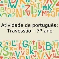 Atividade de português: Travessão - 7º ano