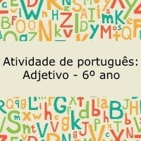 Atividade de português: Adjetivo - 6º ano