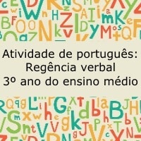 Atividade de Português: Regência Verbal - 3º ano do ensino médio