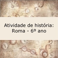 Atividade de História: Roma - 6º ano