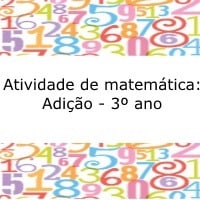 Atividade de matemática: Adição - 3º ano
