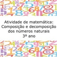 Atividade de matemática: Composição e decomposição dos números naturais - 3º ano