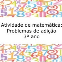 Atividade de matemática: Problemas de adição - 3º ano