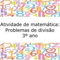 Atividade de matemática: Problemas de divisão - 3º ano
