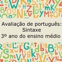 Avaliação de Português: Sintaxe - 3º ano do ensino médio