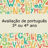 prova de português - 3º ou 4º ano