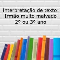 Interpretação de texto: Irmão muito malvado - 2º ou 3º ano
