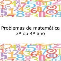 Situações problemas de matemática - 3º ou 4º ano